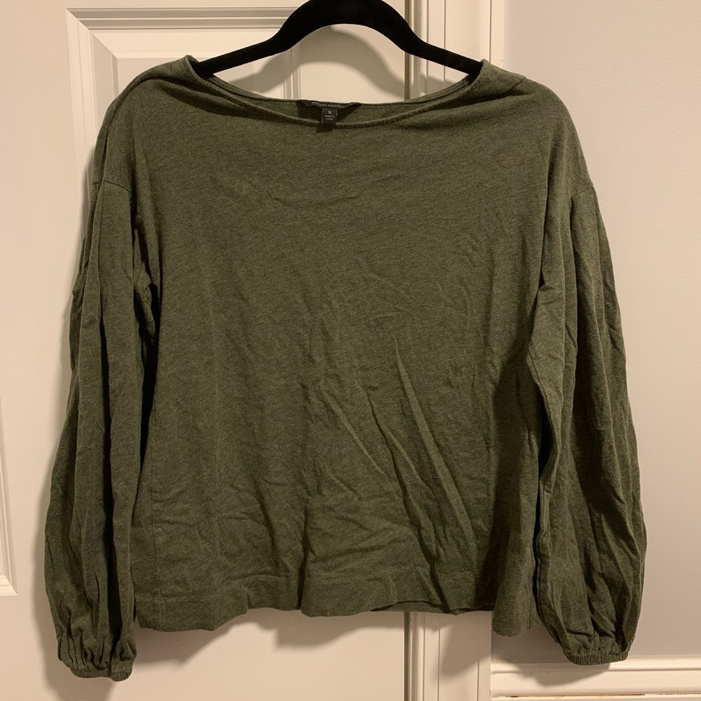puffy sleeve banana republic top
